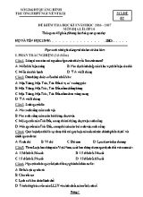 Đề kiểm tra học kì I Địa lí lớp 10 - Mã đề 02 - Năm học 2016-2017 - Nguyễn Hải Dương